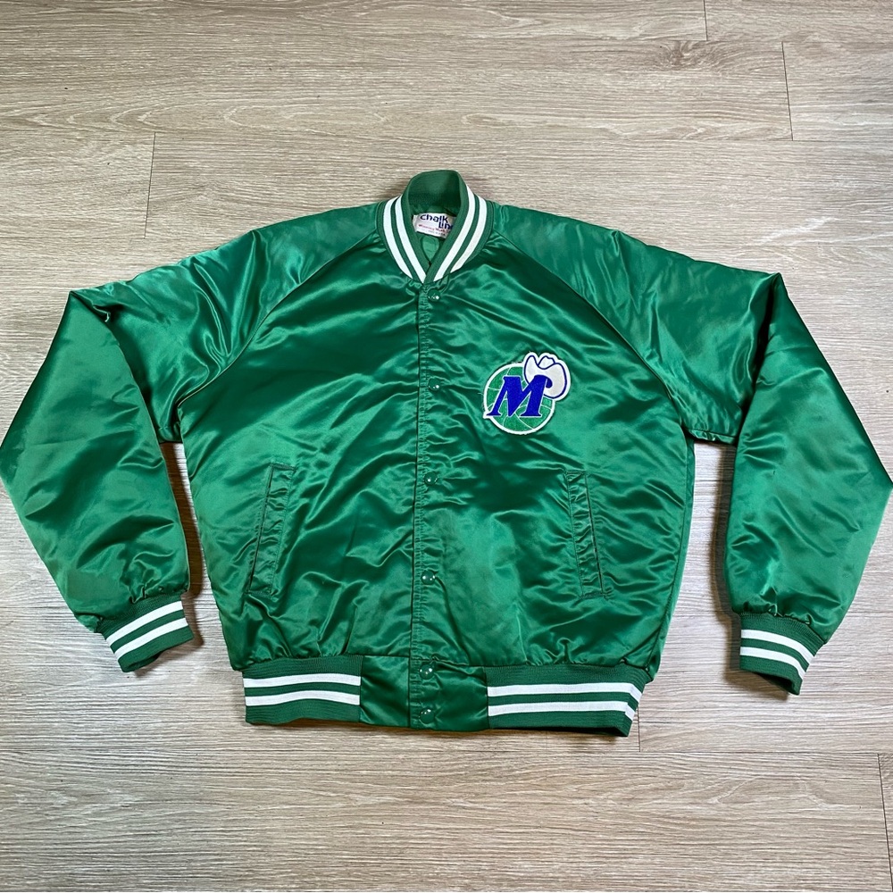 Vintage Authentic Chalk Line Dallas‎ Mavericks NBA Satin Jacket Men’s Size LARGE